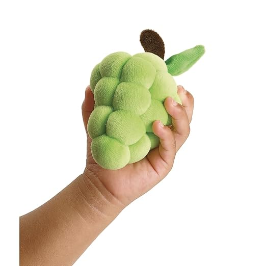 Excellerations Plush Fruits and Vegetable Sorting and Counting Toy for Toddlers, 20 Plush Sorting Pieces and Colored Bins, Early STEM Toddler Learning Toy