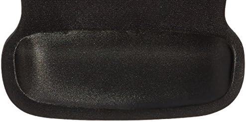 Amazon Basics Ergonomic Mouse Pad with Wrist Support for Pain Relief, Gel-Filled Cushion, Non-Slip Rubber Grip Base, 10.1 x 8.1 Inches, Black