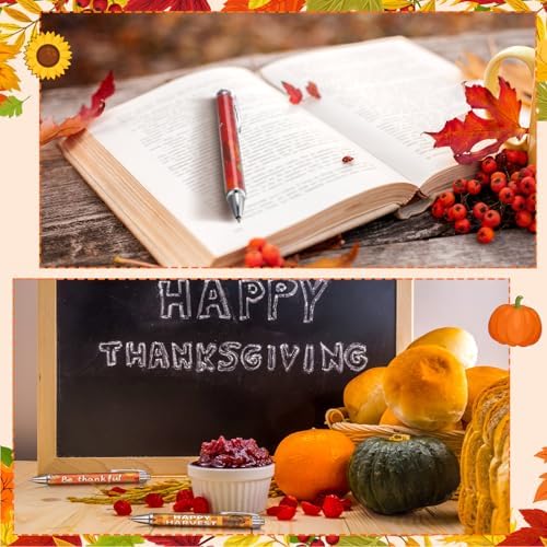 Sayglossy 50 Pcs Fall Thanksgiving Pens Bulk Party Favors Desk Accessories