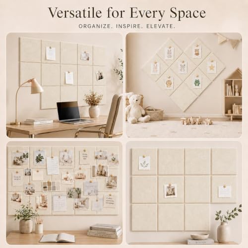 Felt Bulletin Board Tiles, Cork Board Alternative, 48 x 36 in