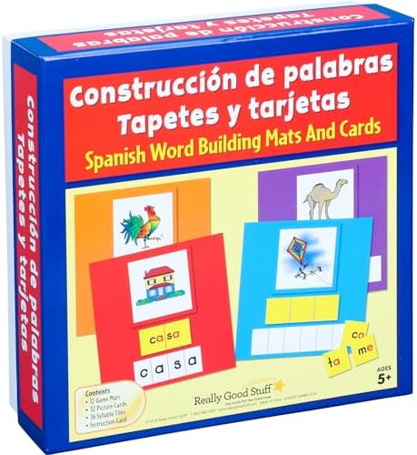 Really Good Stuff Spanish Word Building Mats & Cards, 1 Multi-Item Kit