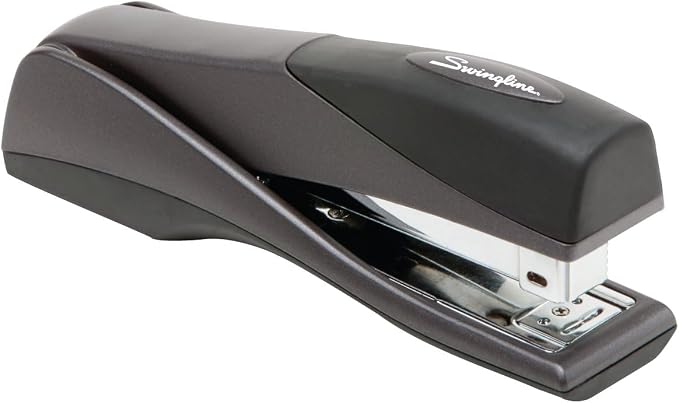 Swingline Stapler, Jam Free, Optima Grip Full Size, Ergonomic Cushion, Metal, 25 Sheet Capacity, Black (87810) (Pack of 3)