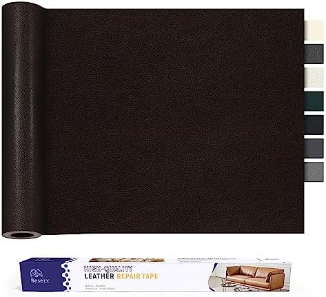 Leather Repair Patch Tape Kit, Self Adhesive Leather Repair for Furniture, Couch, Sofa, Car Seats,Office Chair,Vinyl Repair Kit.30inx16in