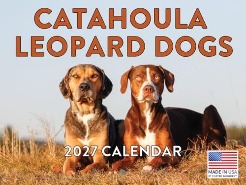 Catahoula Leopard Dog Calendar 2027 Monthly Wall Calender 12 Month