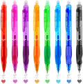 USUAL 0.5mm 8 Color Erasable Gel Pens, Make Mistakes Disappear, Fine Point Retractable Erasable Gel Pens for Writing, Drawing, Office, Planner, School Supplies