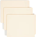 Smead Shelf-Master End Tab File Folders,Manila,Reinforced Straight-Cut Tabs,Letter Size,100 Count (Pack of 5)