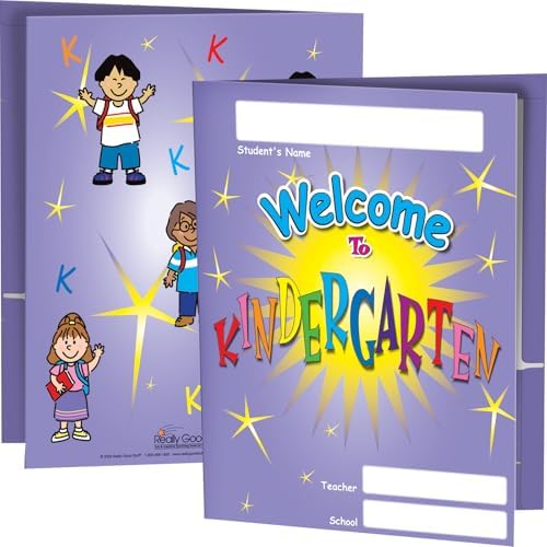 Really Good Stuff Welcome Folders - Kindergarten - 12 folders
