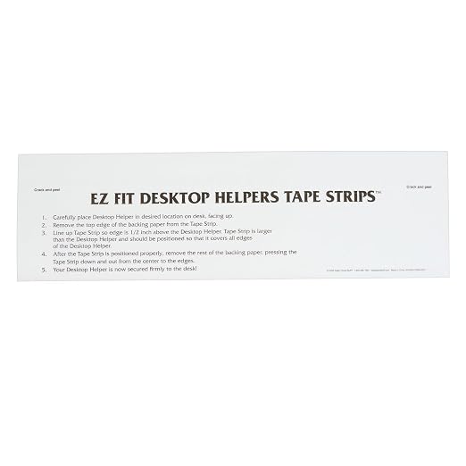Really Good Stuff EZ-Fit Desktop Helper Tape Strips, Set of 36 | Student Desk Name Tags, Pre-Cut, Durable, & Versatile