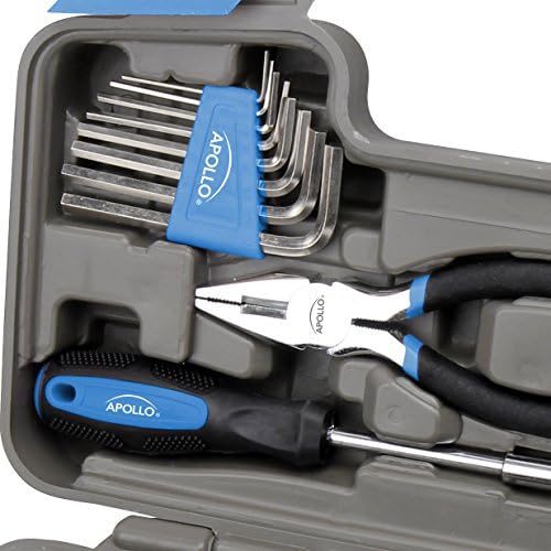 Apollo Tools 39 Piece General Household Tool Set, Blue DT9706 BL