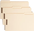 Smead Heavy-Duty Fastener File Folder, 2 Fasteners, 1/3-Cut Tab, Legal Size, Manila, 50 per Box (19600)
