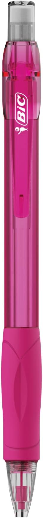 BIC Velocity Mechanical Pencils with Colored Leads, Medium Point (0.7 mm), Perfect for Drawing and Journaling (MV7CP61-AST), 6 Count (Pack of 2)
