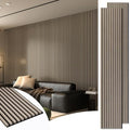 Art3d 108 x 12 Inch 3D Fluted Soundproof Wood Slat Wall Panel, 2-Pack, Oak