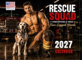 Sexy Firefighter Dog Fire Rescue Dogs Calendar 2027 Monthly Wall | American Made In The USA
