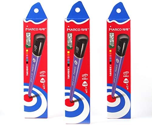 black wood triangle pencil, drawing pencil Hb, continuous lead