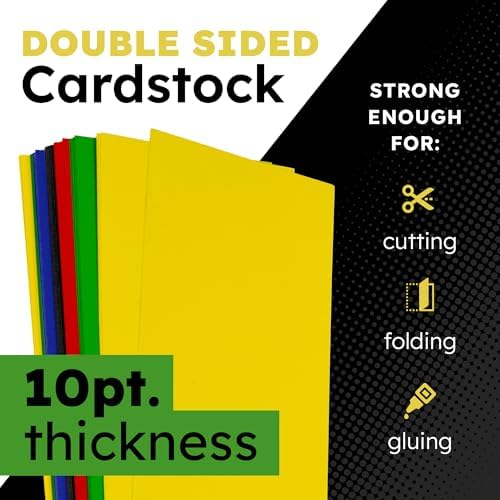 Hygloss Colored Poster Board 11 x 14, 100 Pack, Assorted Standard Colors