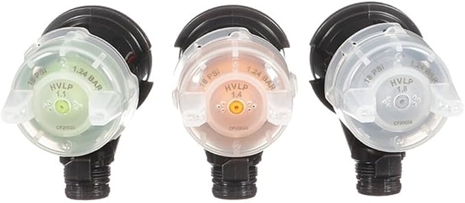 3M Performance Pressure HVLP Atomizing Head Refill Variety Kit, 26830 | Incl. sizes 1.1, 1.4, 1.8; for use with Performance Industrial Spray Gun, 10 Pack