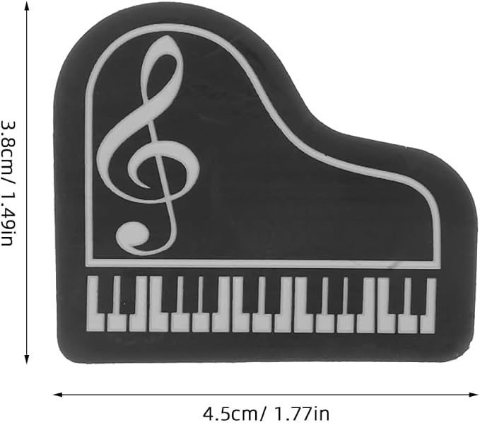 Milisten Piano Shaped Erasers 20 pcs Small for Students Classroom Rewards School Supplies Homework Correction Cute Party Favors 1.77 X 1.49 X 0.78 in