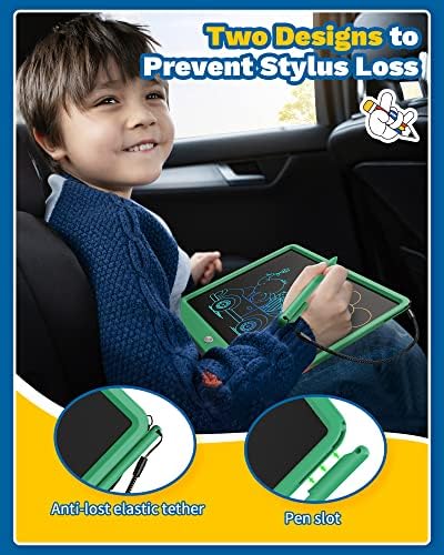 TEKFUN Toys 12" LCD Writing Tablet for Kids Ages 3–8, Drawing Tablet Toy for Boys & Girls, Easy Way to Keep Kids Busy, Mess-Free Doodle Board for Travel, Learning & Play