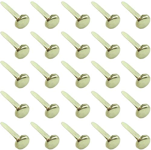 Clipco Paper Fasteners Medium 3/4-Inch Brass Plated (100-Pack)