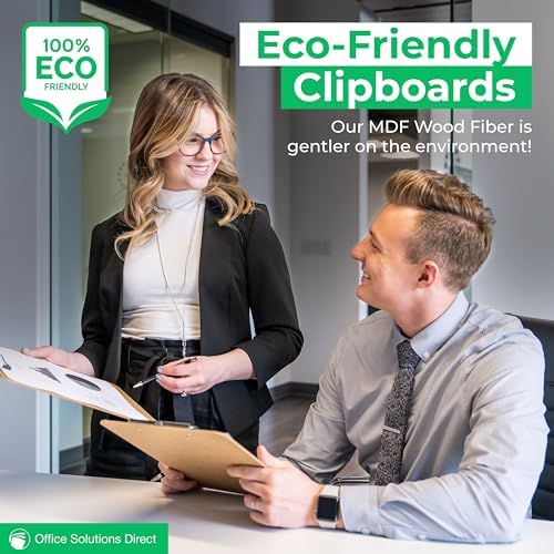 Clipboards (Set of 30) Hardboard Clipboard Low Profile Clip A4 Letter Size