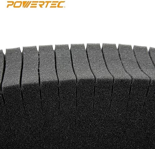 POWERTEC Tool Box Foam Insert, Pluck Foam Tool Organizer for Bosch L-Boxx 2, Customizable Insert for Tool Case to Protect Drill, Impact Driver, Jigsaw, Router Tool, Angle Grinder, Sander (71603V)