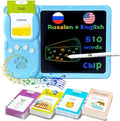 Talking Flash Cards with Writing Tablet - Russian English, Blue