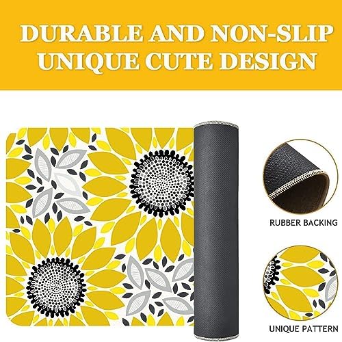 Mloabuc Kitchen Rugs and Mats,Washable Non-Slip Floor Mats Door Mat