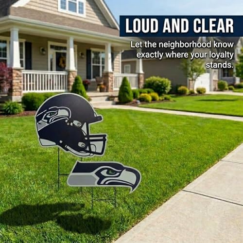 NFL Logo & Helmet 2 Pack Yard Sign Set
