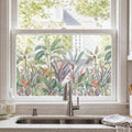ADD.HERES Stained Glass Window Film, Window Film Decorative, 17.5 x 78.7 in