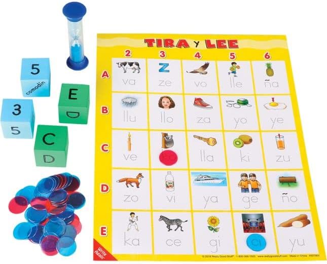 Really Good Stuff Roll & Read: Spanish Direct Syllables - 1 Game