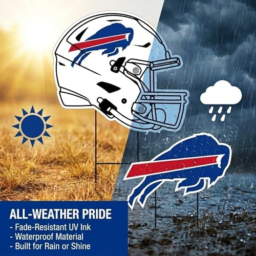 NFL Logo & Helmet 2 Pack Yard Sign Set