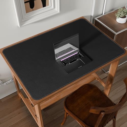 Mydours 40"x28" XL Large Desk Mat - Full Desk Blotter Mouse Pad, (Black)