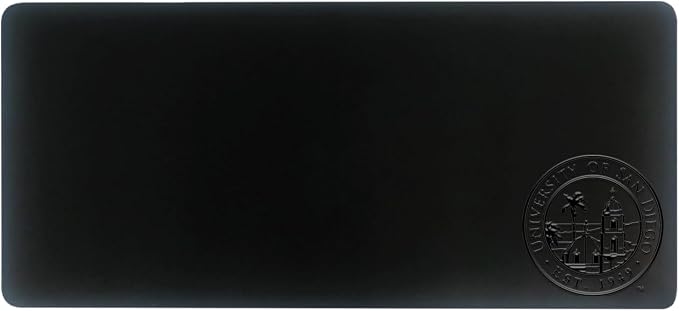 University of San Diego Alumni Desk Mat, Durable Office Supplies, Non-Slip Base, Responsive Desk Pad with Smooth Surface, Black
