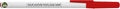 DISCOUNT PROMOS Custom Value Stick Pens Set of 50, Personalized Bulk Pack - Blue Ink, Great for Office, School, Business, Tradeshows, Events - Red Cap