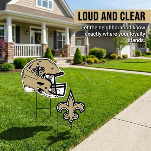 NFL Logo & Helmet 2 Pack Yard Sign Set