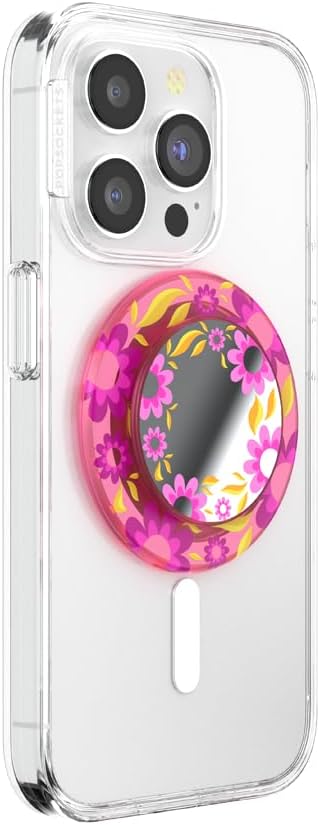 PopSockets Phone Grip for MagSafe, Magnetic Holder- Pink Relief | Removable, For Kindle / Android / iPhone, With Magnet, Hot Pink, Electronic Accessories, For iPad/Kindle/iPhone/Android
