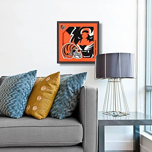YouTheFan NFL Cincinnati Bengals 3D Logo Series Wall Art