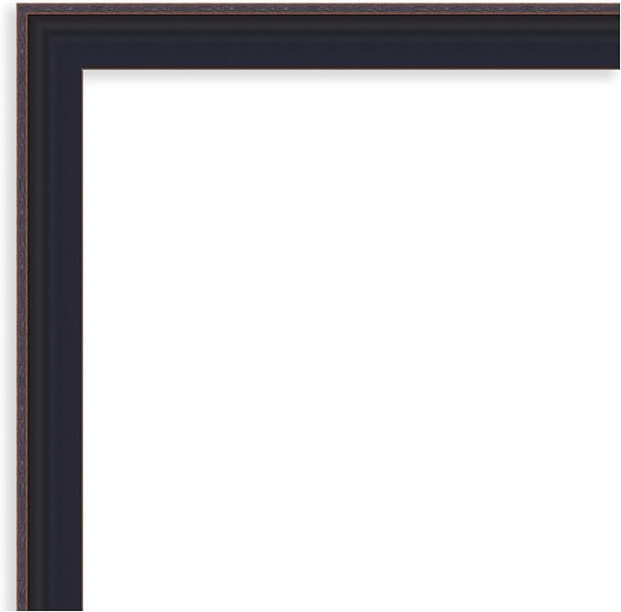Amanti Art Black Framed Magnetic Board 21x27 Medium Vision Board for use with Magnets, 100% Metal Sheet to Display Items as Office Decor or for Home Organization in mudroom, Kitchen or Kids Room