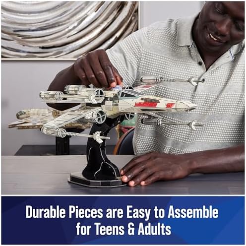 4D Build Star Wars T-65 X-Wing Starfighter 3D Puzzle Model Kit for Adults
