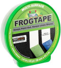 FrogTape Multi-Surface Painter's Tape with PAINTBLOCK, 2 in Wide (1.41 in x 45 yd), Quick Stick Medium Adhesion, Premium Green Painters Tape Removes Clean, 1 Roll (1396747)