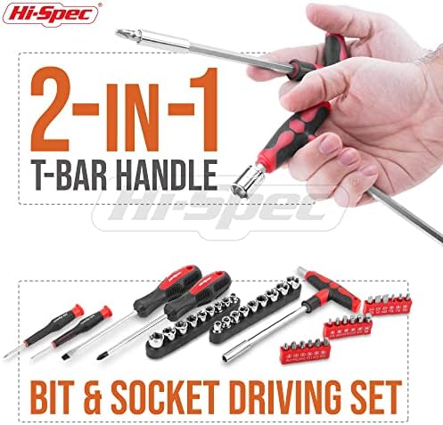 Hi-Spec Home and Garage Tool Kit Household and Auto Repair Tools Pliers
