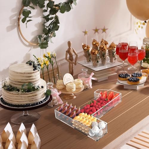 13.8" Acrylic Number Charcuterie Tray, Fillable Charcuterie Box (Number 1)