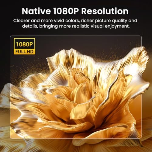 HAPPRUN Native 1080P Outdoor Smart Projector-Standard
