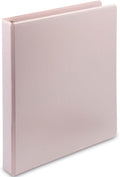 Samsill Plant Based Durable D-Ring Binders – 0.5 Inch 3 Ring Binder with 125 Sheet Capacity, Eco Friendly School and Office Supplies (Single, Rose)