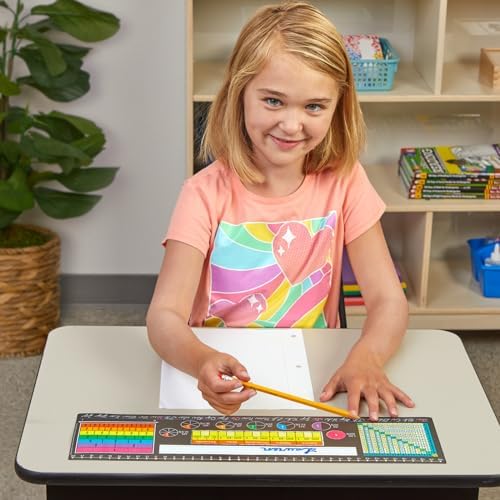 Really Good Stuff Chalkboard-Style Grades 3-5 Desktop Nameplates, 24-Pack