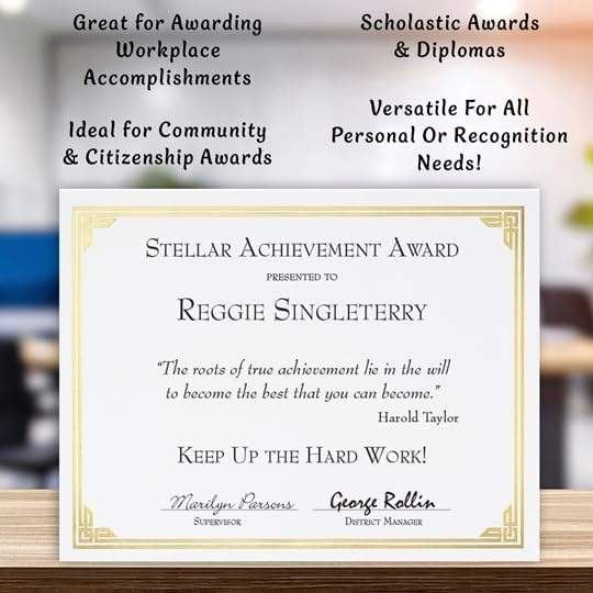 PaperDirect Gold on White Classic Specialty Certificates, 8½ x11, Foil Accents, 50 Count, Certificates And Awards Paper, For School, Work, Diplomas & Award Certificates