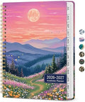 Planner 2026-2027, Jul 2026-Jun 2027 Academic Monthly & Weekly Planner | 6.3" x 8.5" Hardcover Pretty Calendar Planner for Women, Spiral Organizer for School Office Home Supplies, Dreamscape Hills