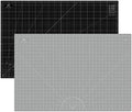 Headley Tools Thickened 24 x 36 Inch Self Healing Sewing Cutting Mat, A1 Rotary Cutting Sewing Mat for Crafts, Double Sided 5-Ply Table Cutting Board for Fabric Quilting Leather Hobby, Grey/Black