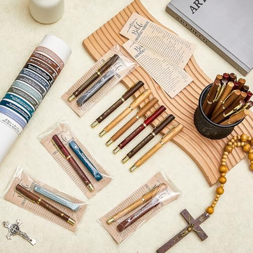 Feifeiya 25 Sets Christian Gifts for Grandparents Day Bible Verse Pen Kit