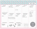 Undated Desk Planner Pad - 52 Pages Weekly Notepad with To Do List and Habit Tracker | Weekly Desk Pad Tear Off for Organization (Ice Cream)